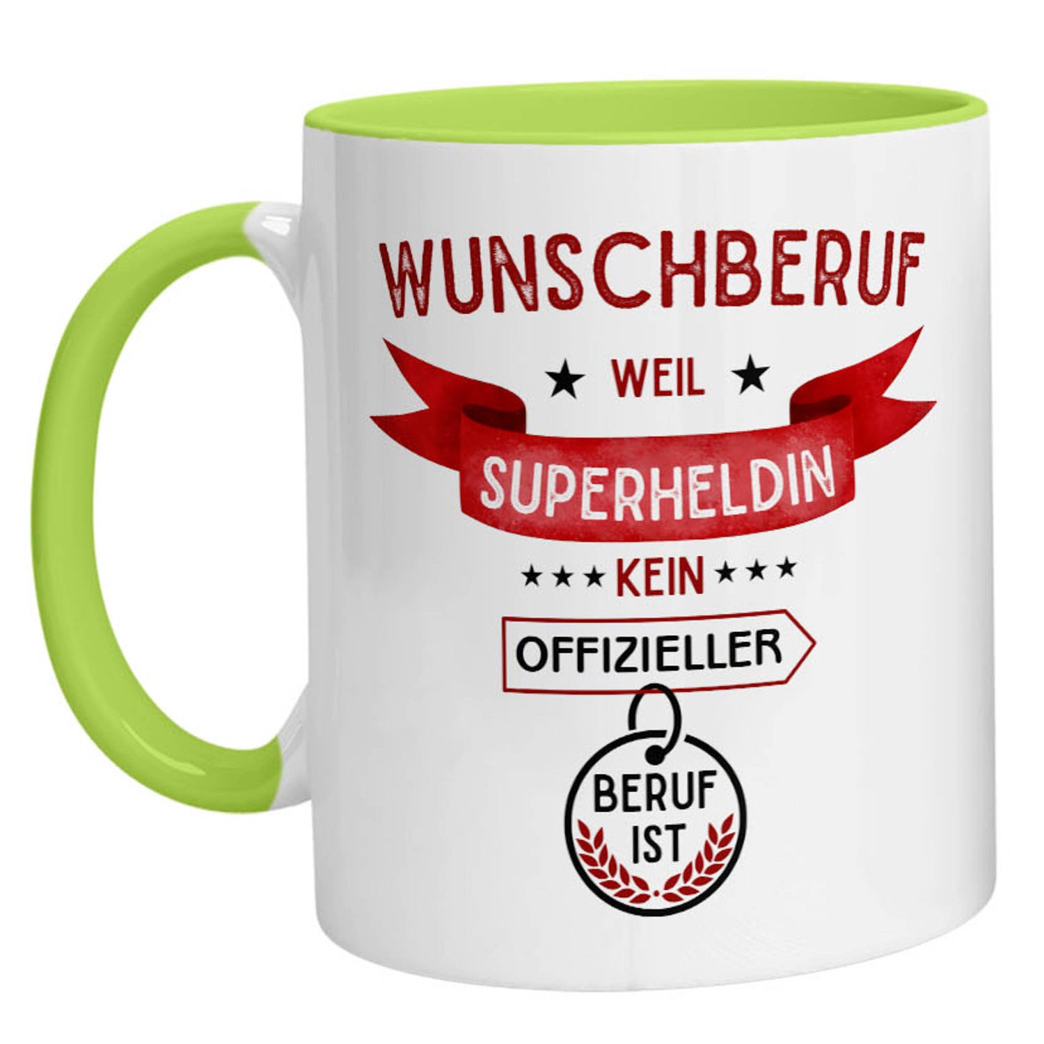 Tasse - Superheldin Wunschberuf - Zwergenstick