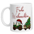 Tasse – Frohe Weihnachten Trecker - Zwergenstick