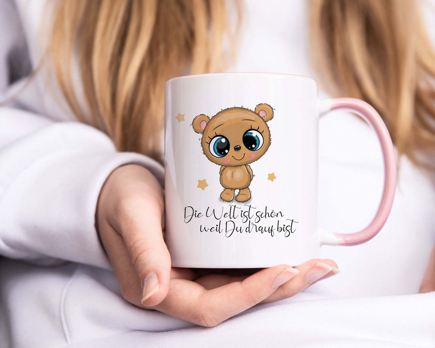 Tasse - Die Welt ist schön weil Du drauf Bist Bärchen - Zwergenstick