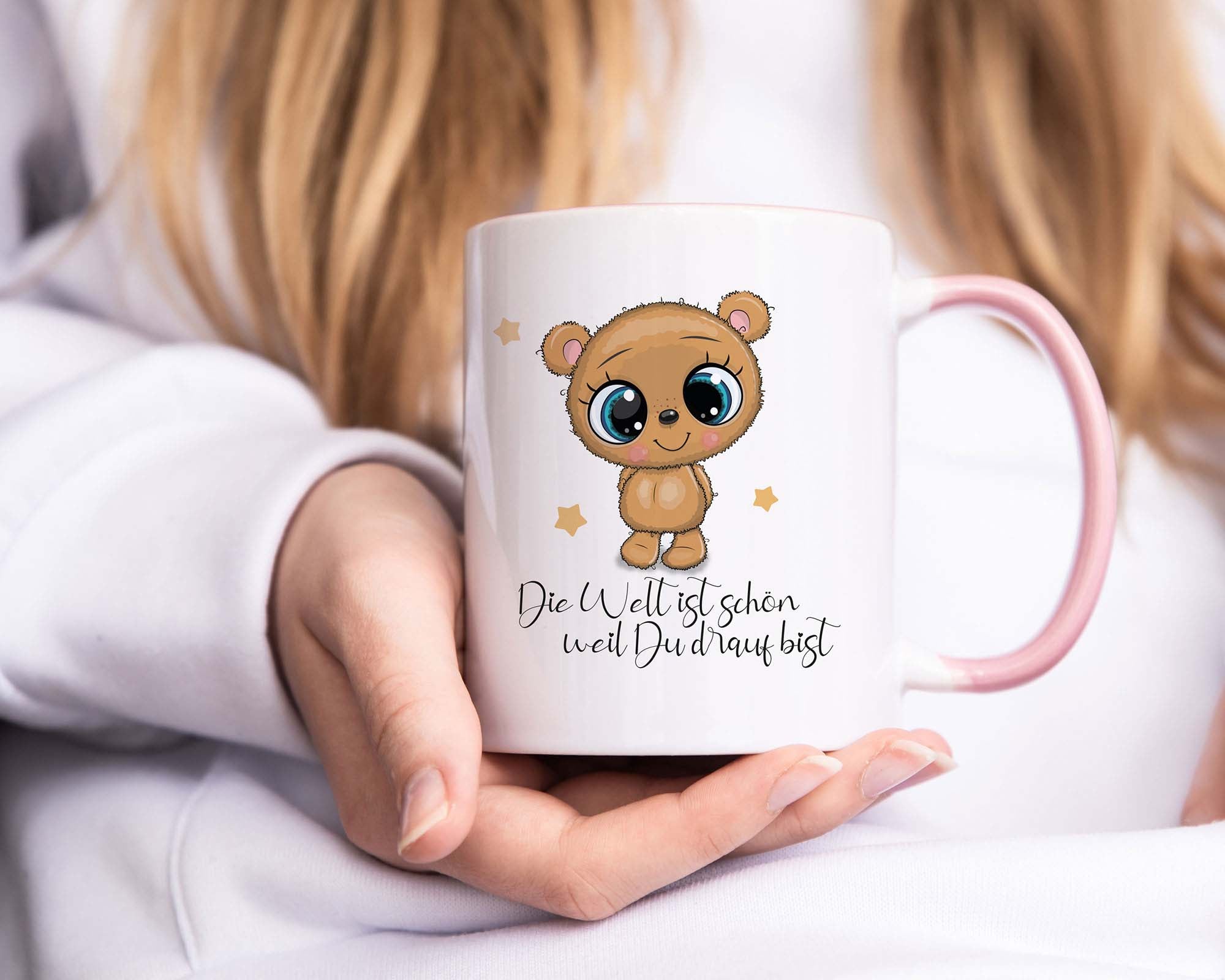 Tasse - Die Welt ist schön weil Du drauf Bist Bärchen - Zwergenstick