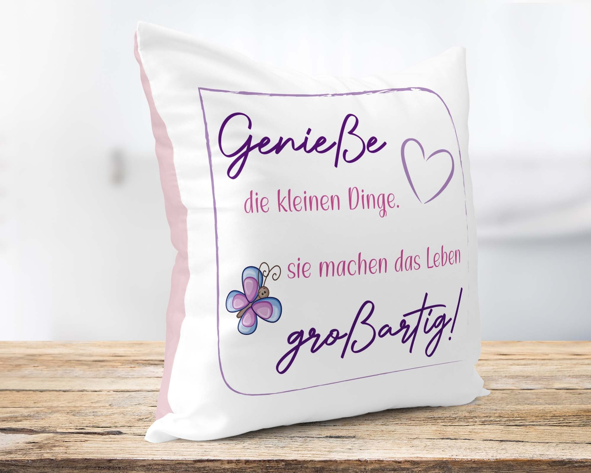 Glücksmomente Zitat - Kissen &