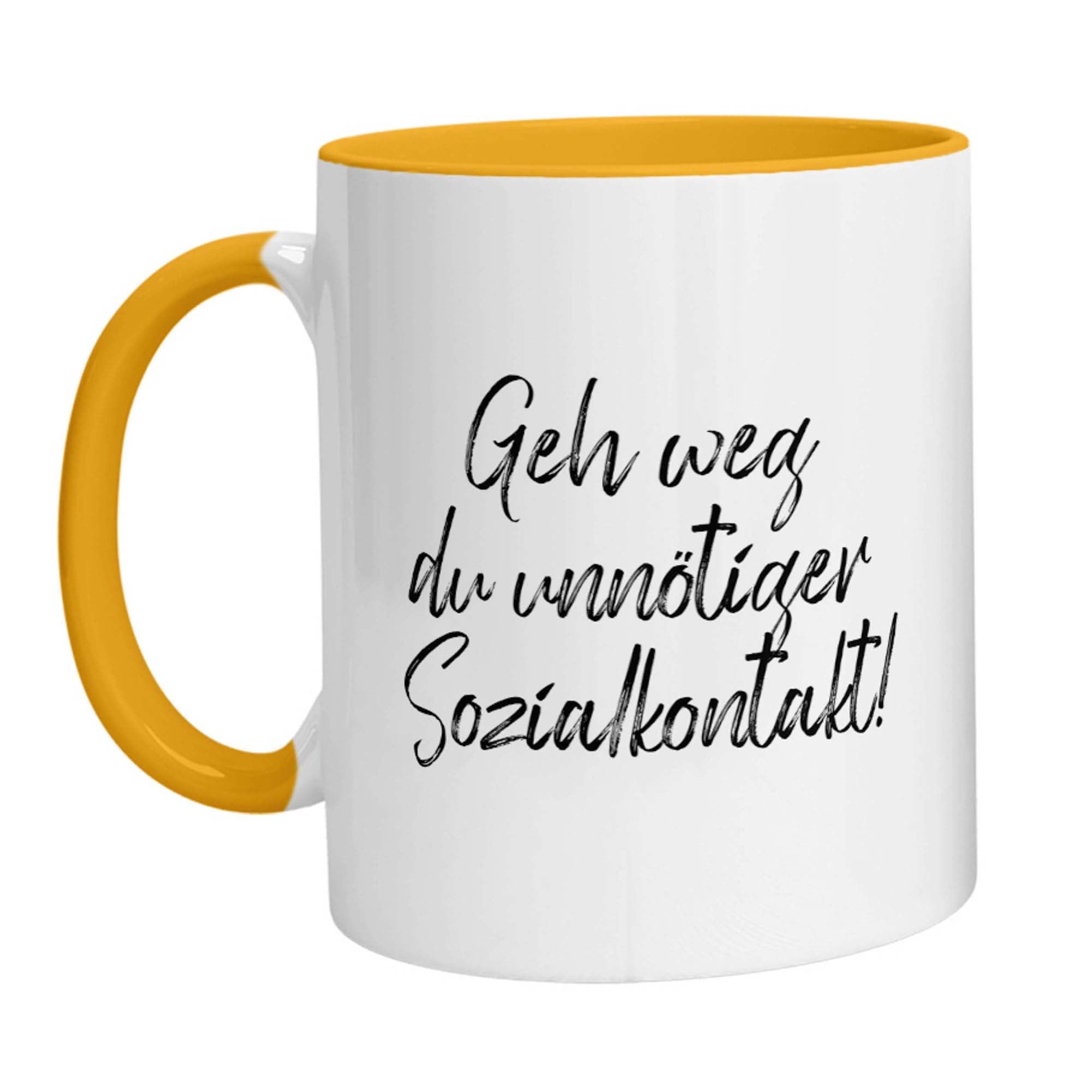 Tasse - Geh weg du unnötiger Sozialkontakt! - Zwergenstick