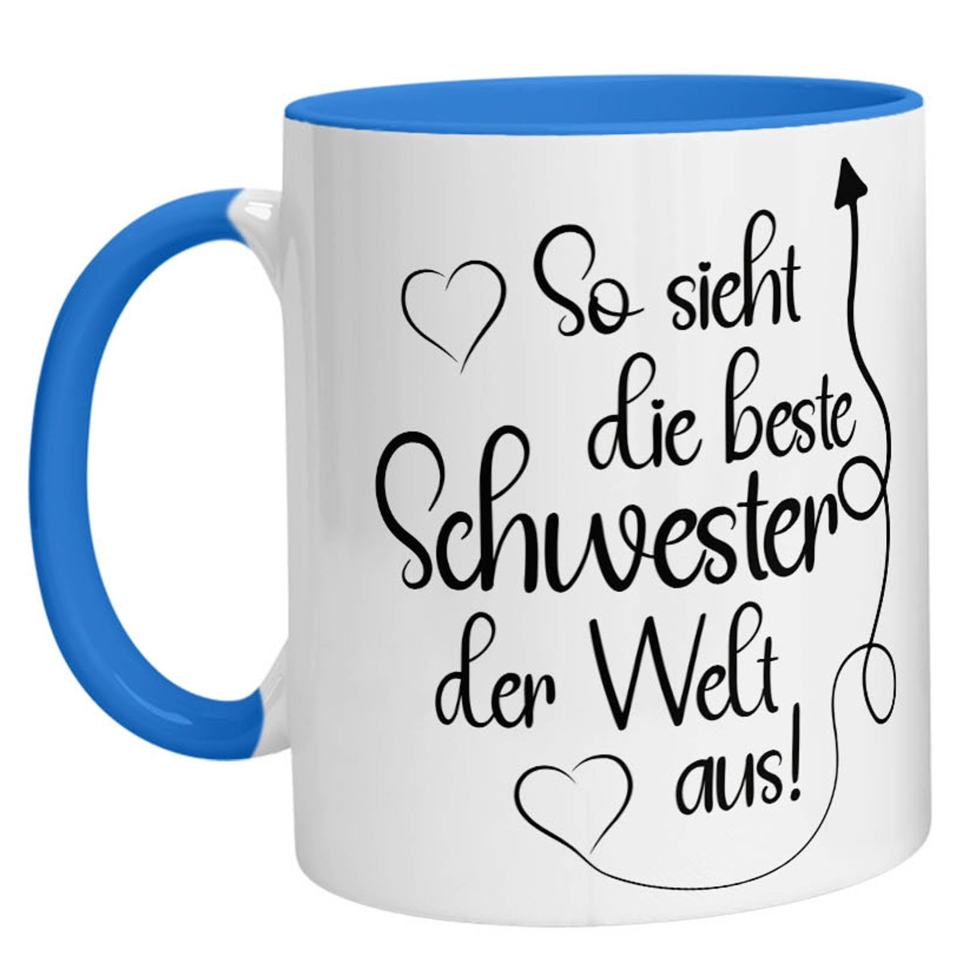 Tasse - So sieht die beste Schwester der Welt aus - Zwergenstick