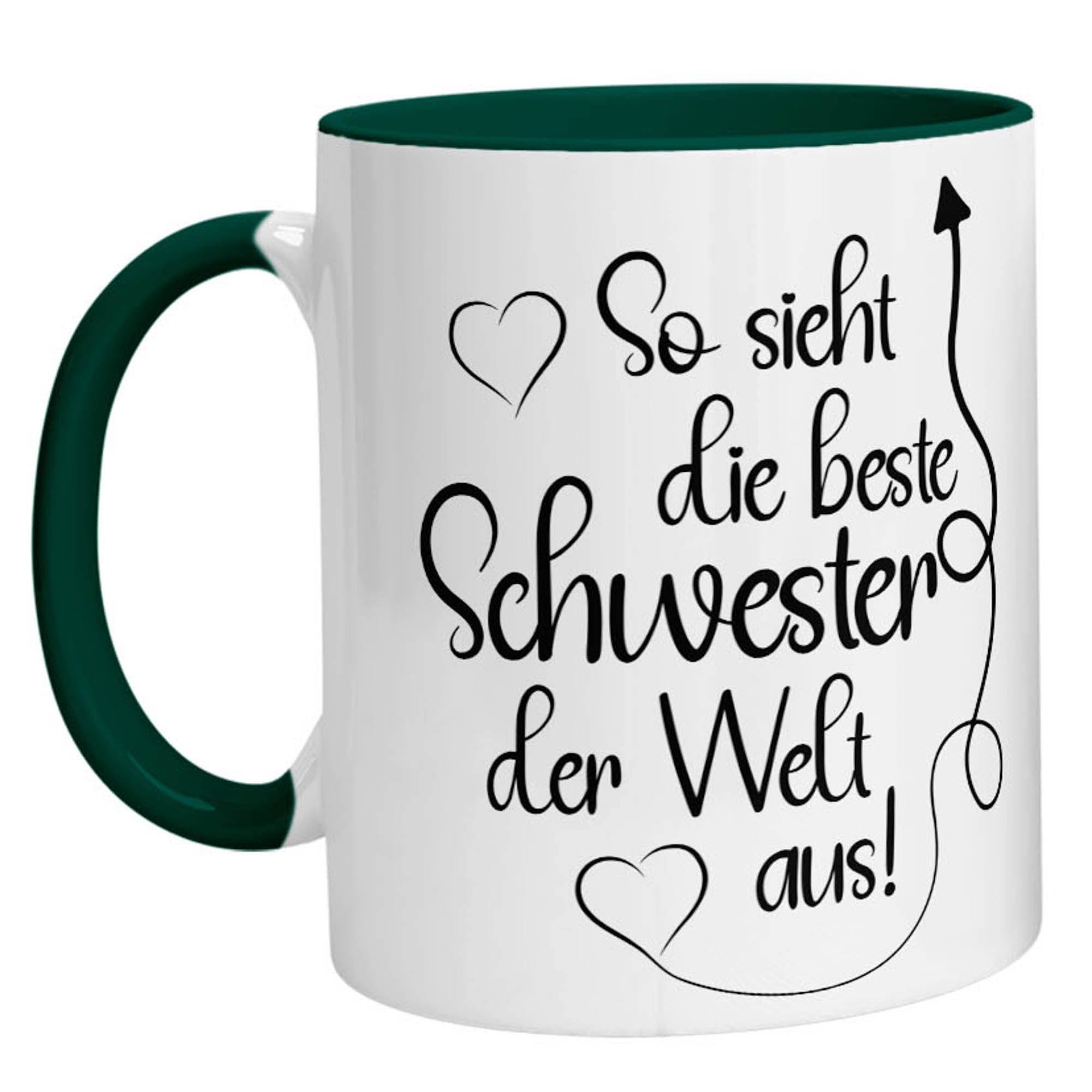 Tasse - So sieht die beste Schwester der Welt aus - Zwergenstick