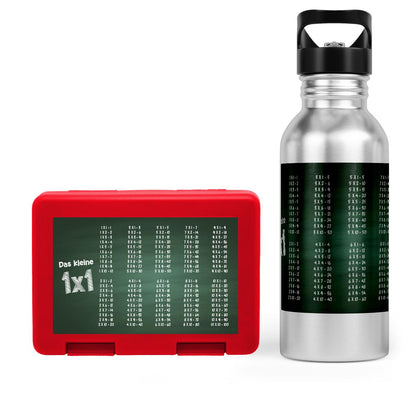 Schulstart Bundle No.3 – 1x1 Tafel-Design Brotdose &amp; Trinkflasche