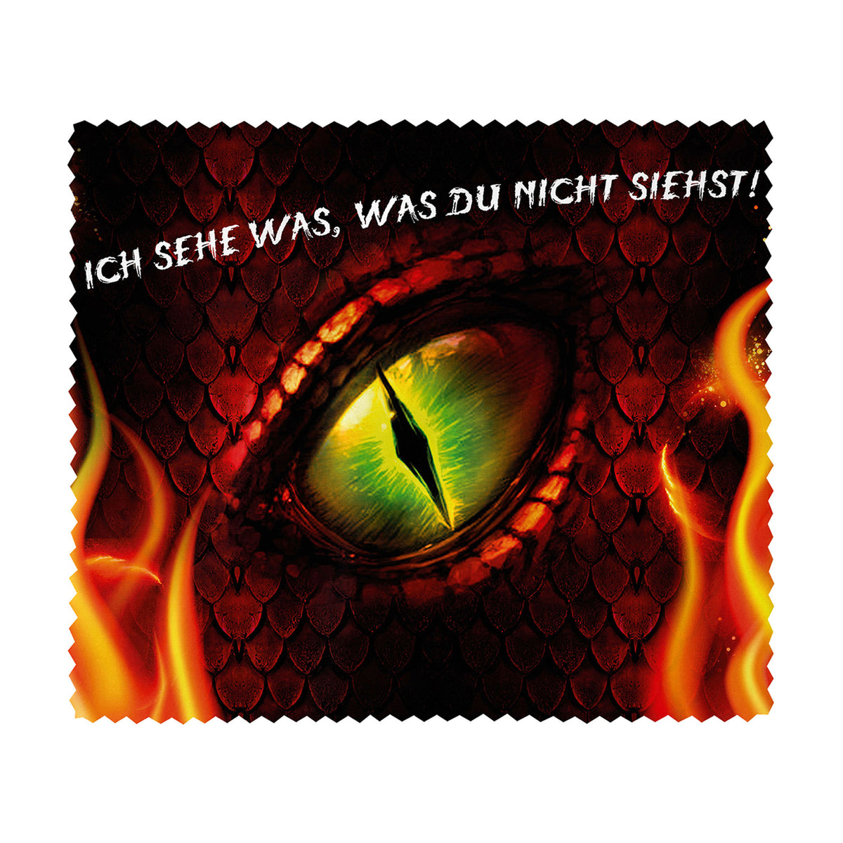 Brillenputztuch - Objektivtuch Drachenauge Rot