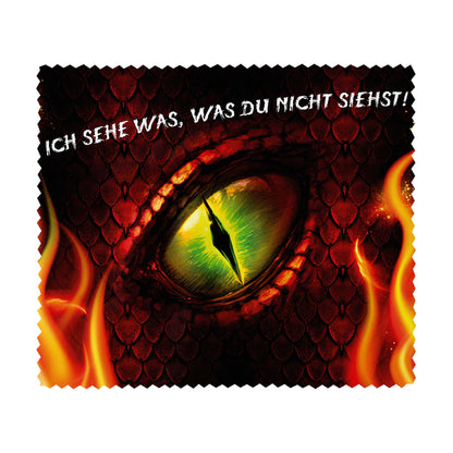 Brillenputztuch - Objektivtuch Drachenauge Rot