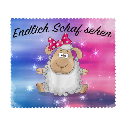 Brillenputztuch - Objektivtuch Endlich Schaf sehen