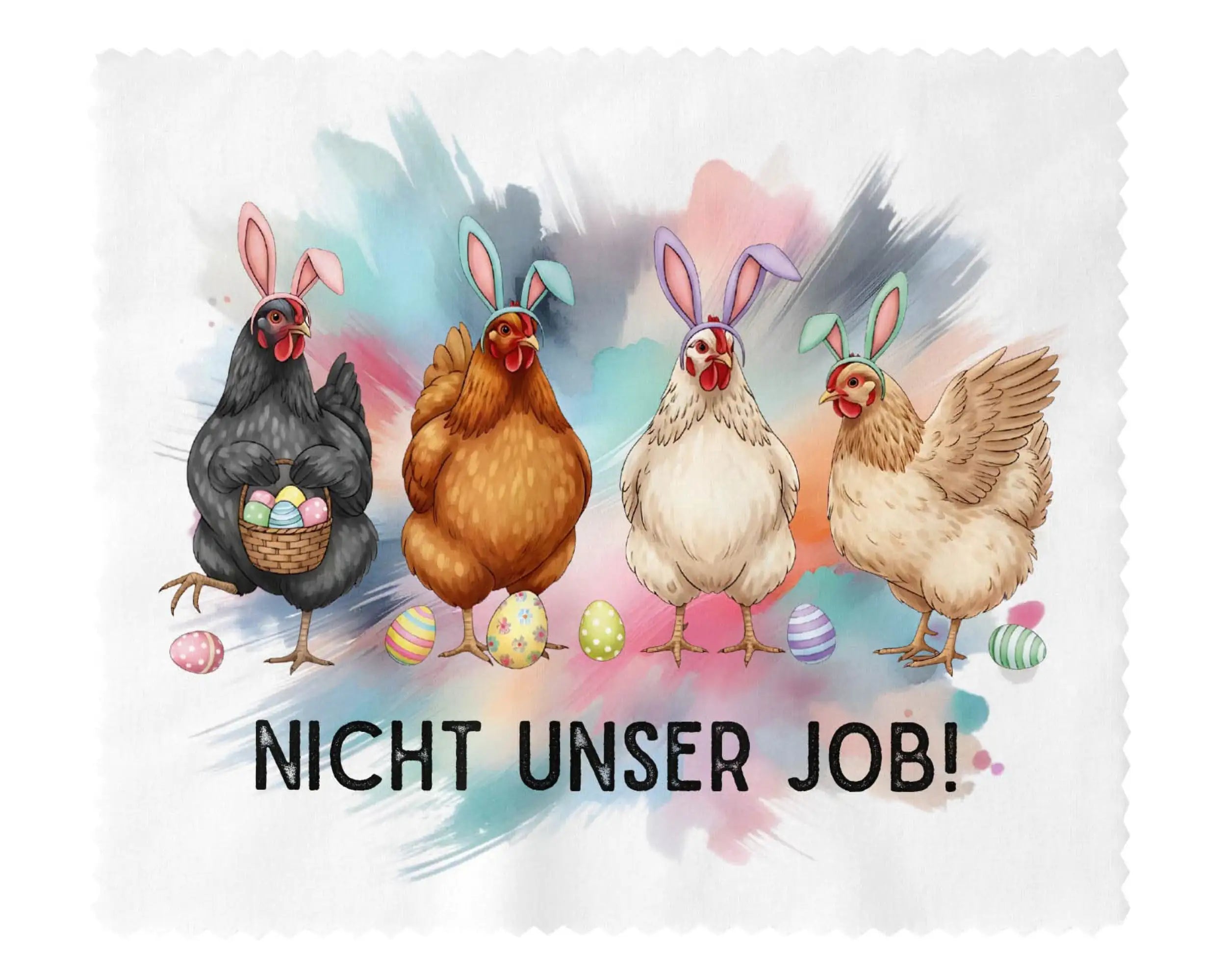 Brillenputztuch Nicht unser Job!
