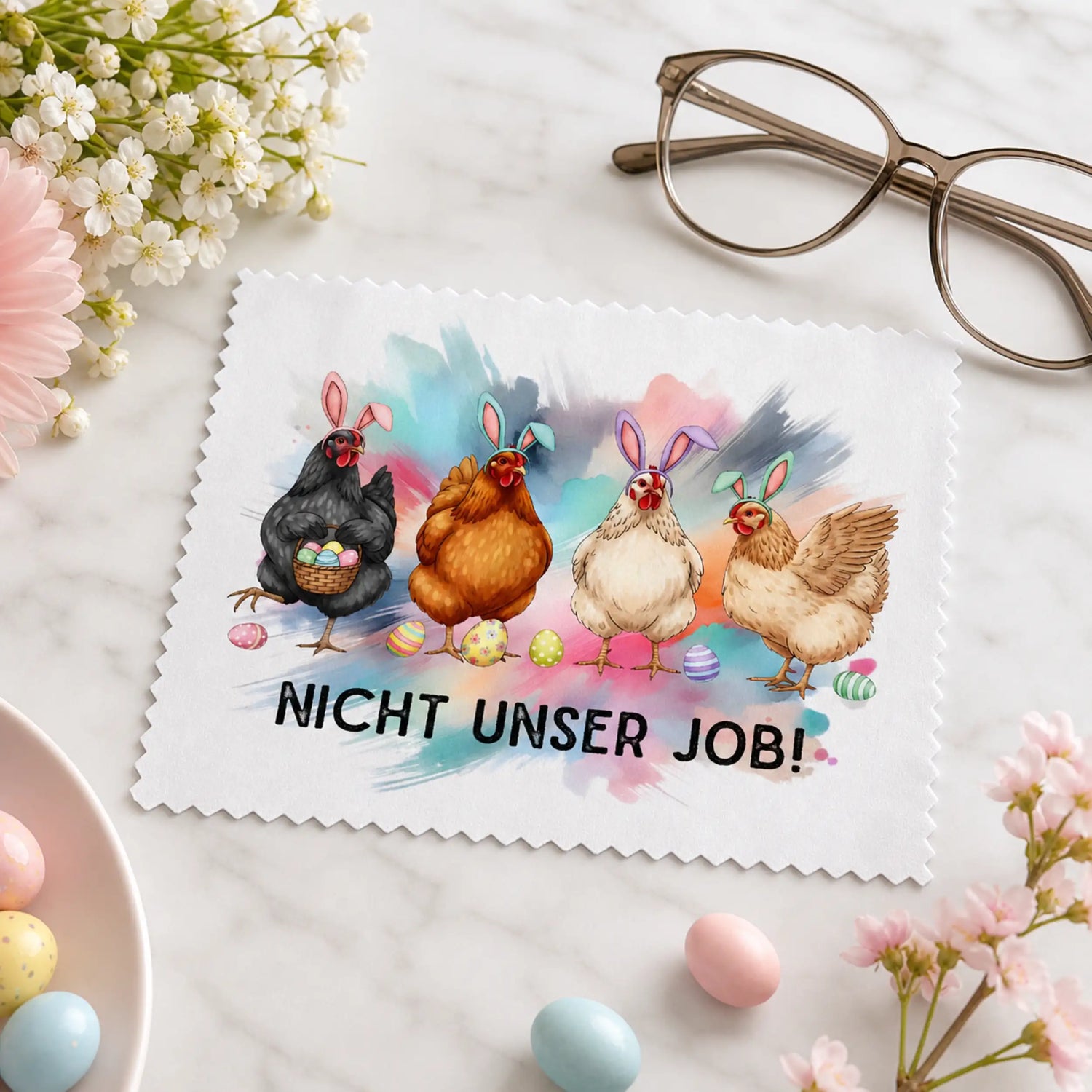 Brillenputztuch Nicht unser Job!