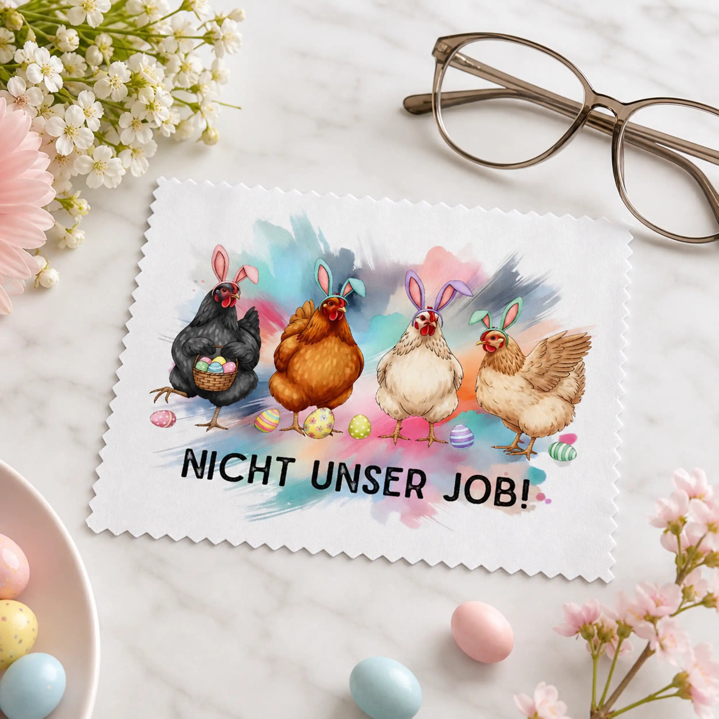 Brillenputztuch Nicht unser Job!