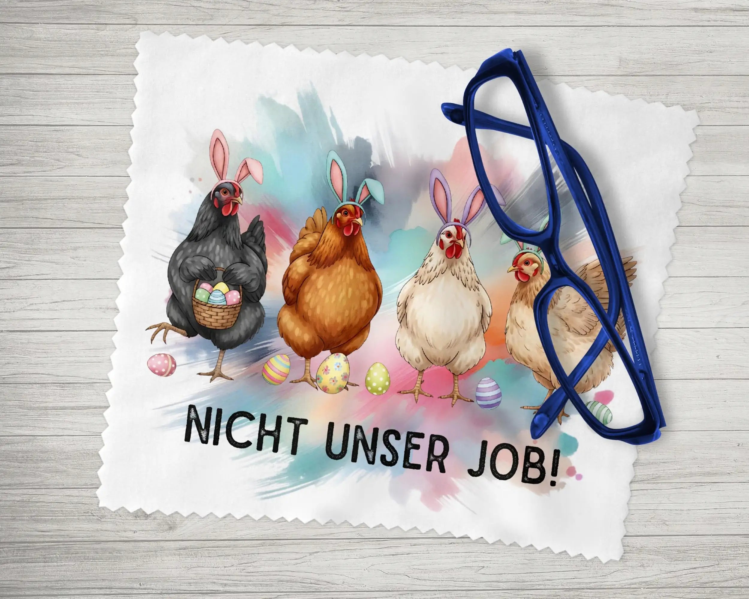 Brillenputztuch Nicht unser Job!