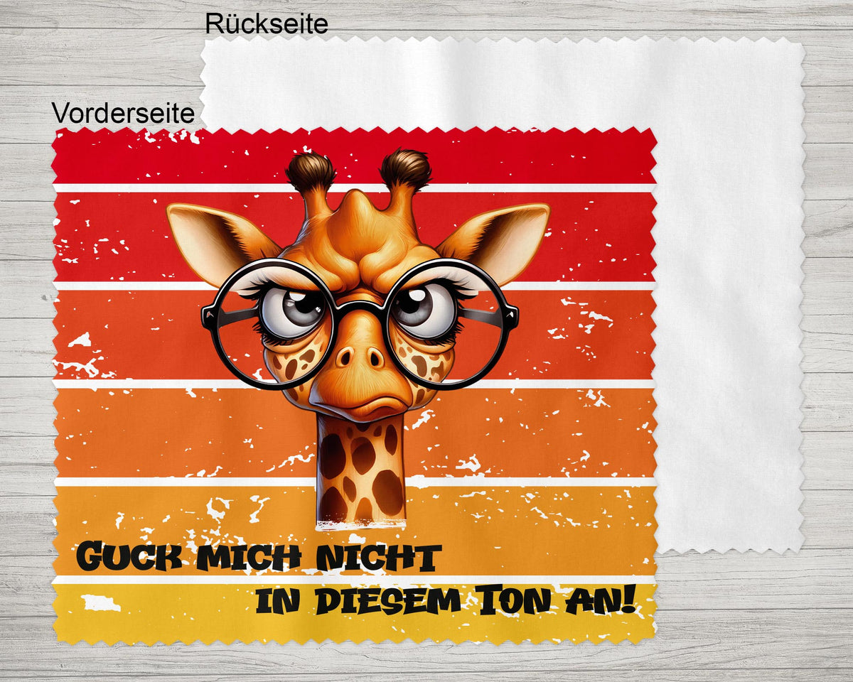 Brillenputztuch - Objektivtuch Nicht in diesem Ton Giraffe