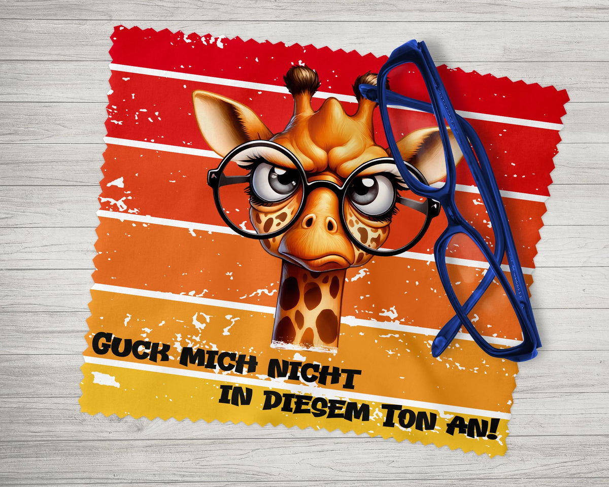 Brillenputztuch - Objektivtuch Nicht in diesem Ton Giraffe