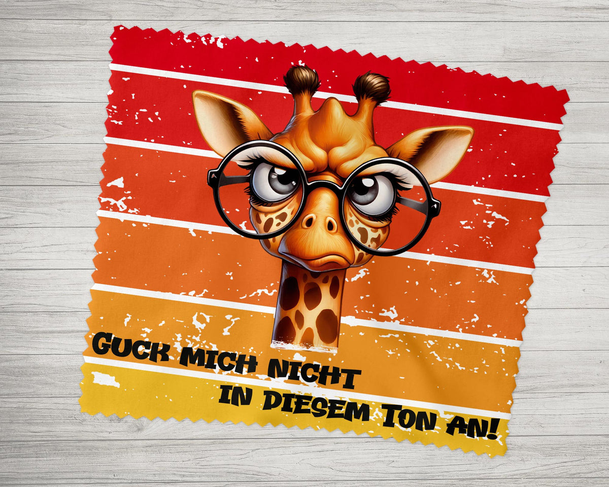 Brillenputztuch - Objektivtuch Nicht in diesem Ton Giraffe