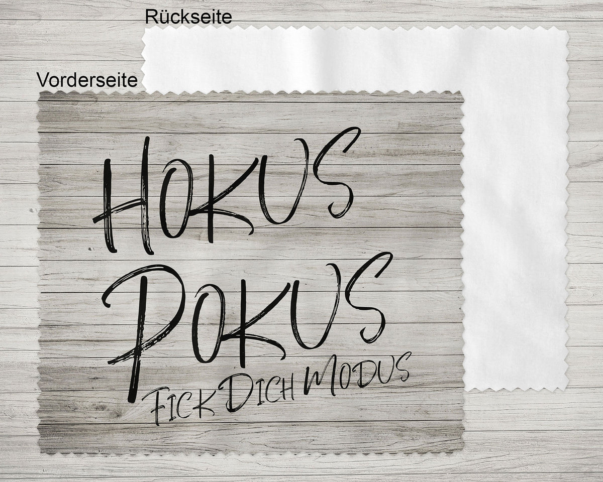 Brillenputztuch - Objektivtuch Hokus Pokus Fick Dich Modus