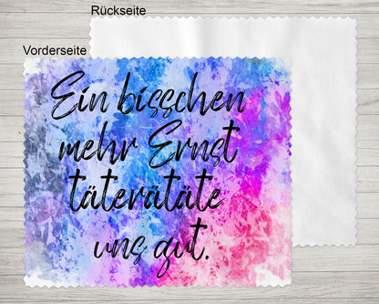 Brillenputztuch - Objektivtuch Ein bisschen mehr Ernst täterätäte uns gut