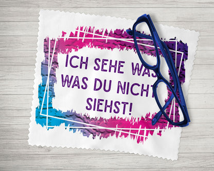 Brillenputztuch - Objektivtuch Ich sehe was, was Du nicht siehst!