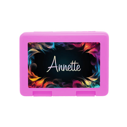 Personalisierte Brotdose mit Flames-Motiv