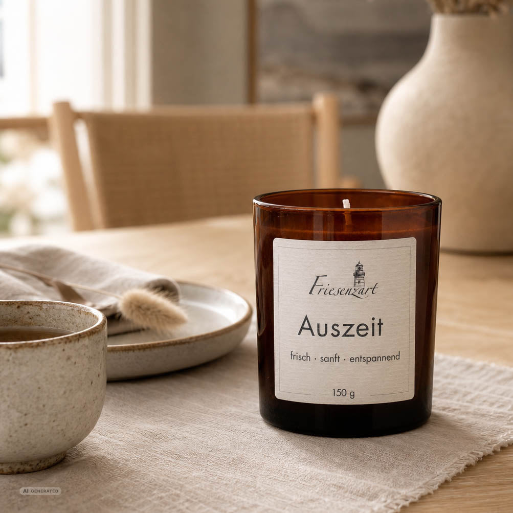 Duftkerze Auszeit frisch · sanft · entspannend
