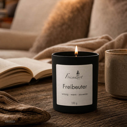 Duftkerze Freibeuter würzig · warm · souverän
