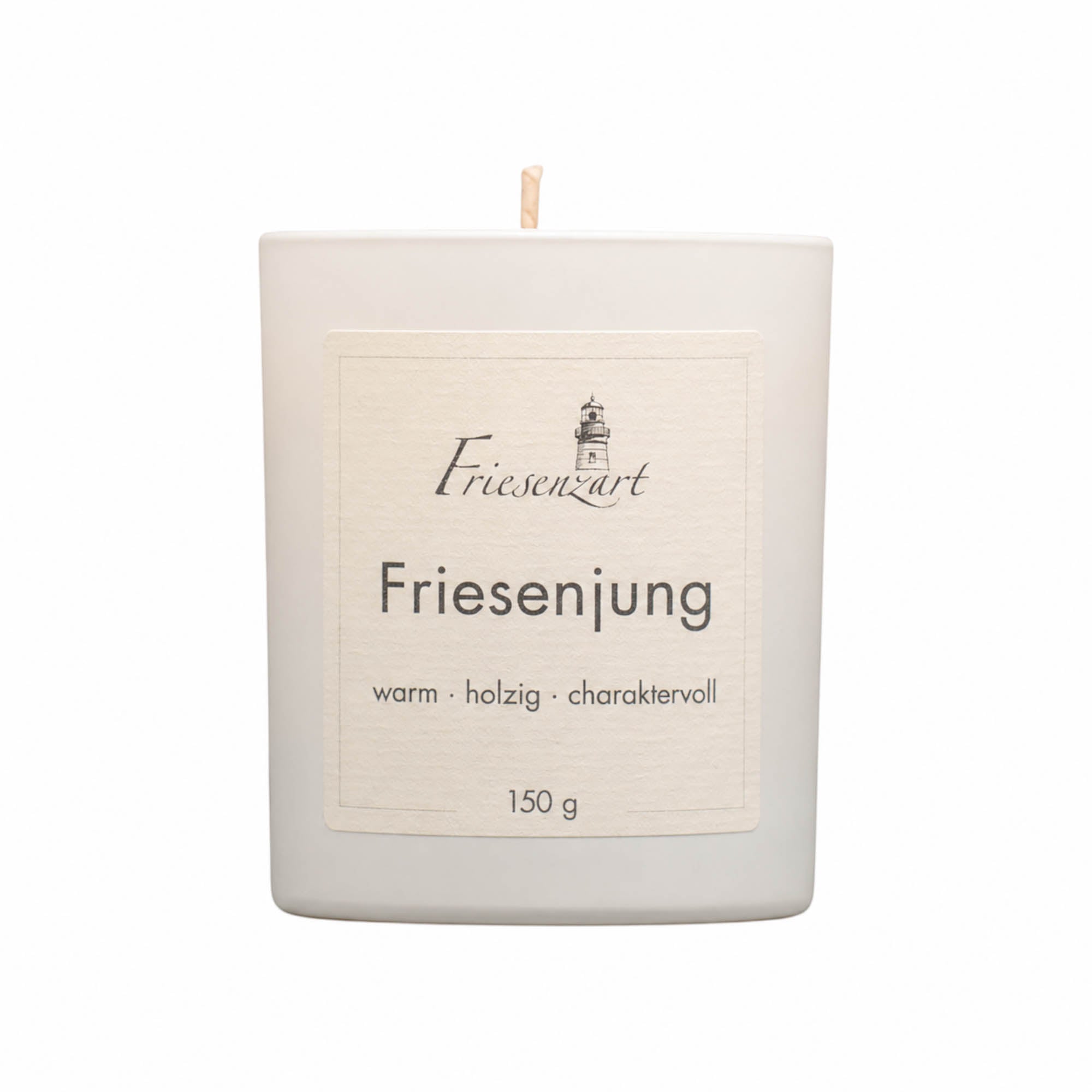Duftkerze Friesenjung warm · holzig · charaktervoll