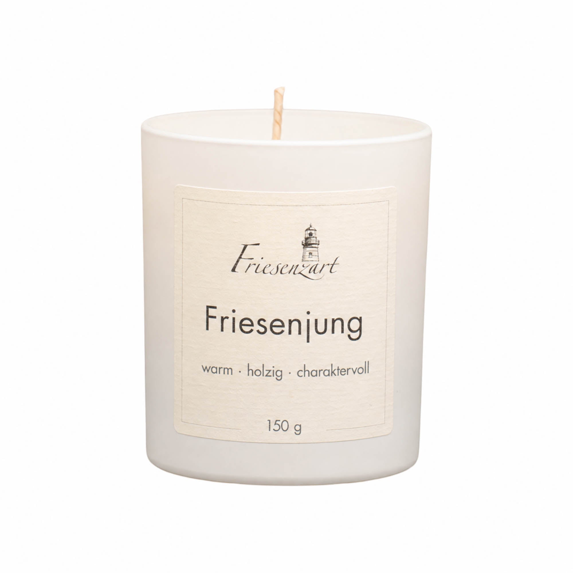 Duftkerze Friesenjung warm · holzig · charaktervoll