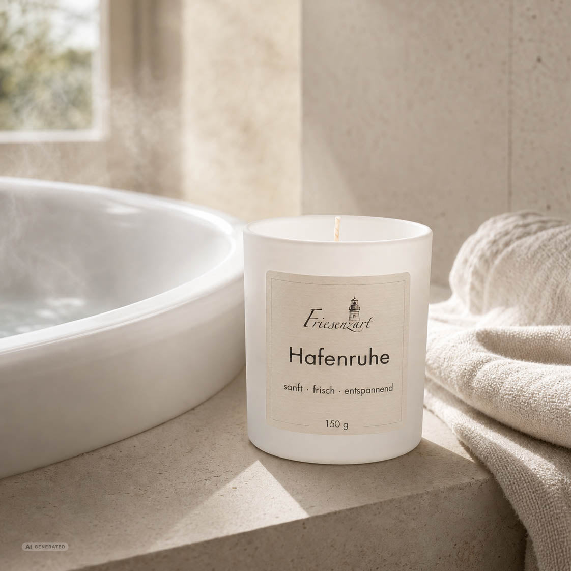 Duftkerze Hafenruhe sanft · frisch · entspannend