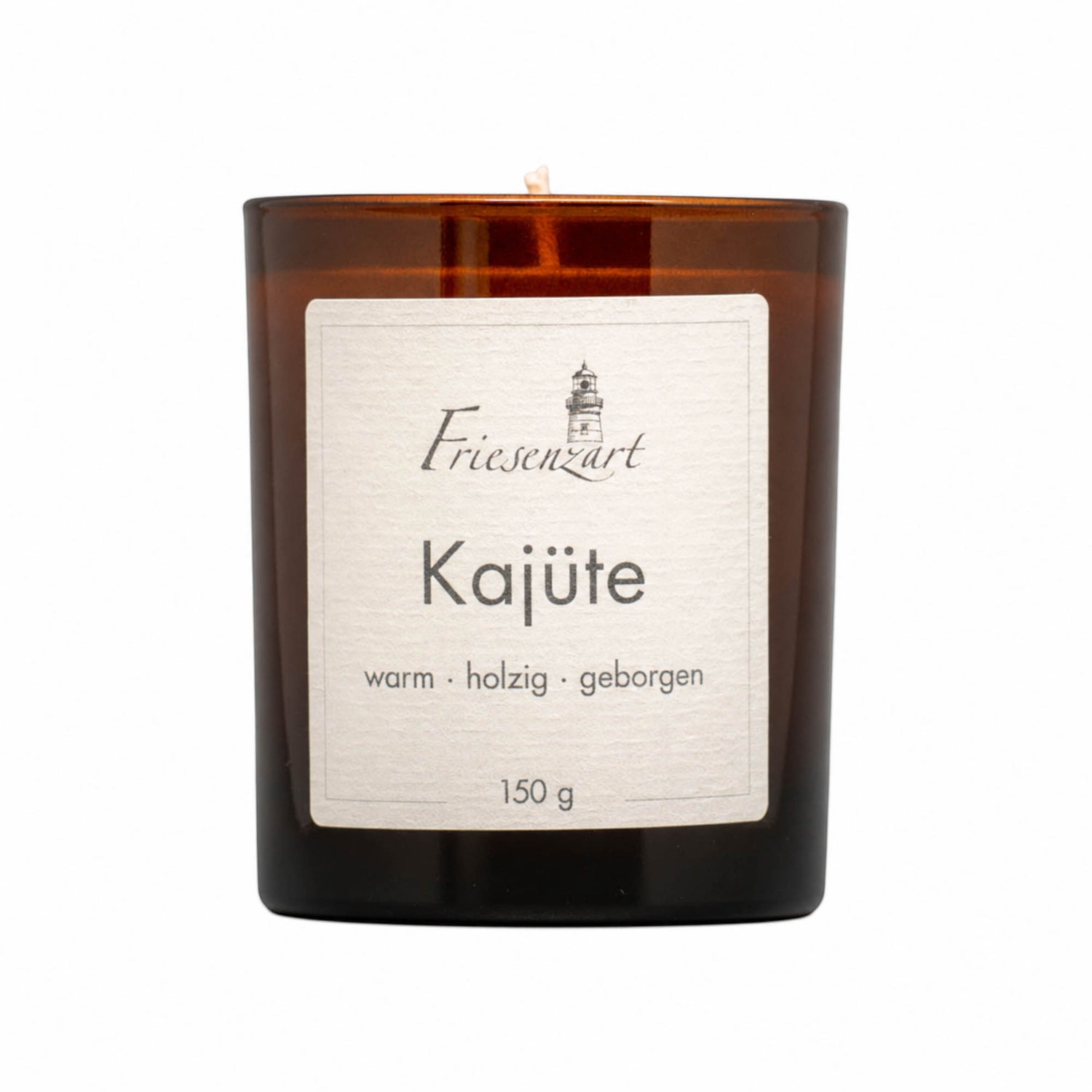 Duftkerze Kajüte warm · holzig · geborgen