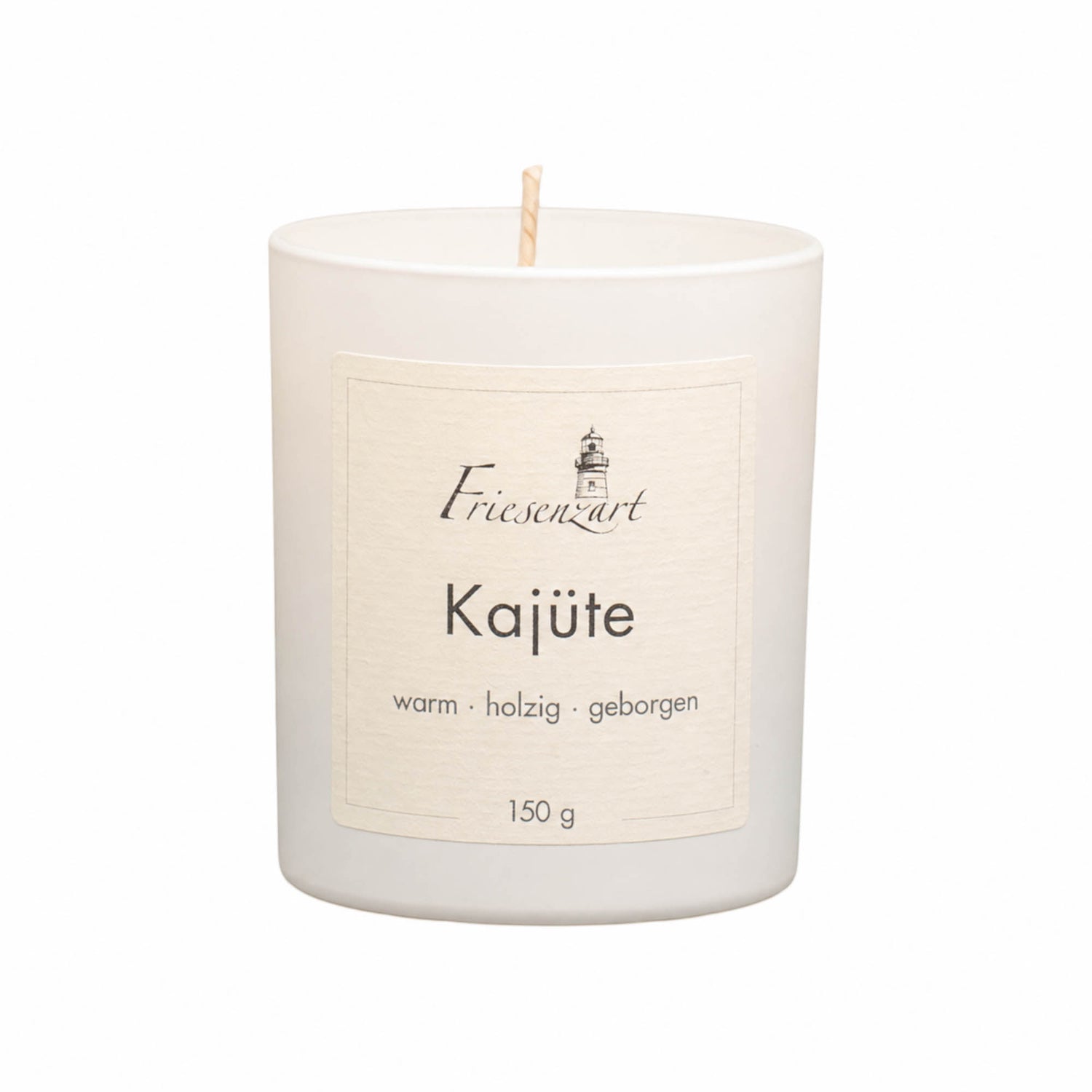 Duftkerze Kajüte warm · holzig · geborgen