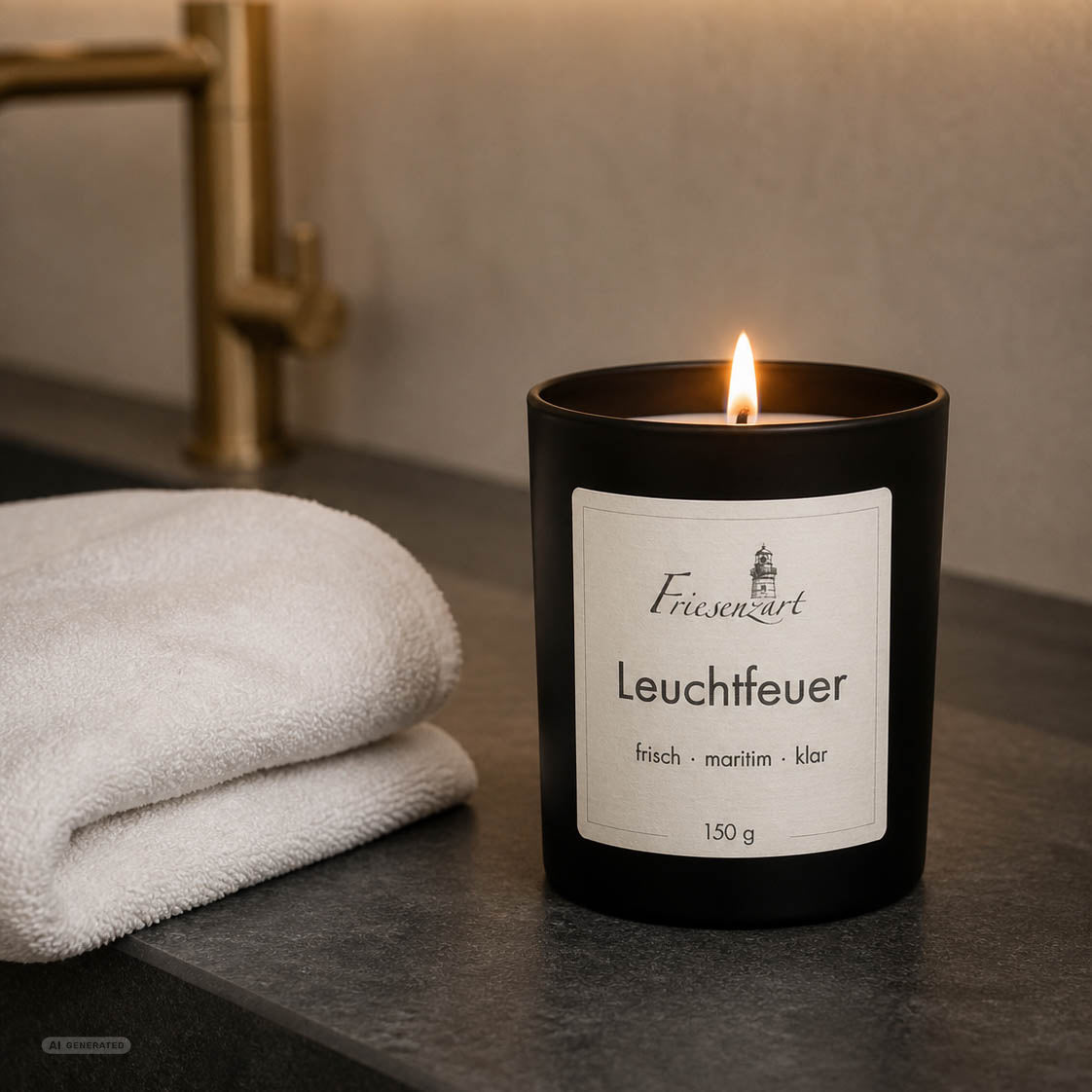 Duftkerze Leuchtfeuer frisch · maritim · klar