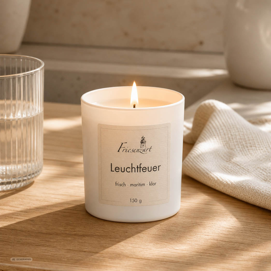 Duftkerze Leuchtfeuer frisch · maritim · klar