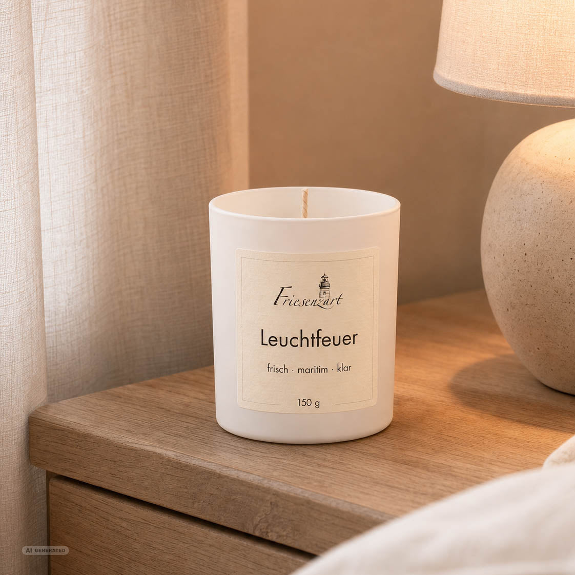Duftkerze Leuchtfeuer frisch · maritim · klar