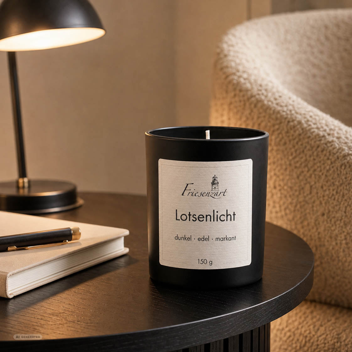 Duftkerze Lotsenlicht dunkel · edel · markant