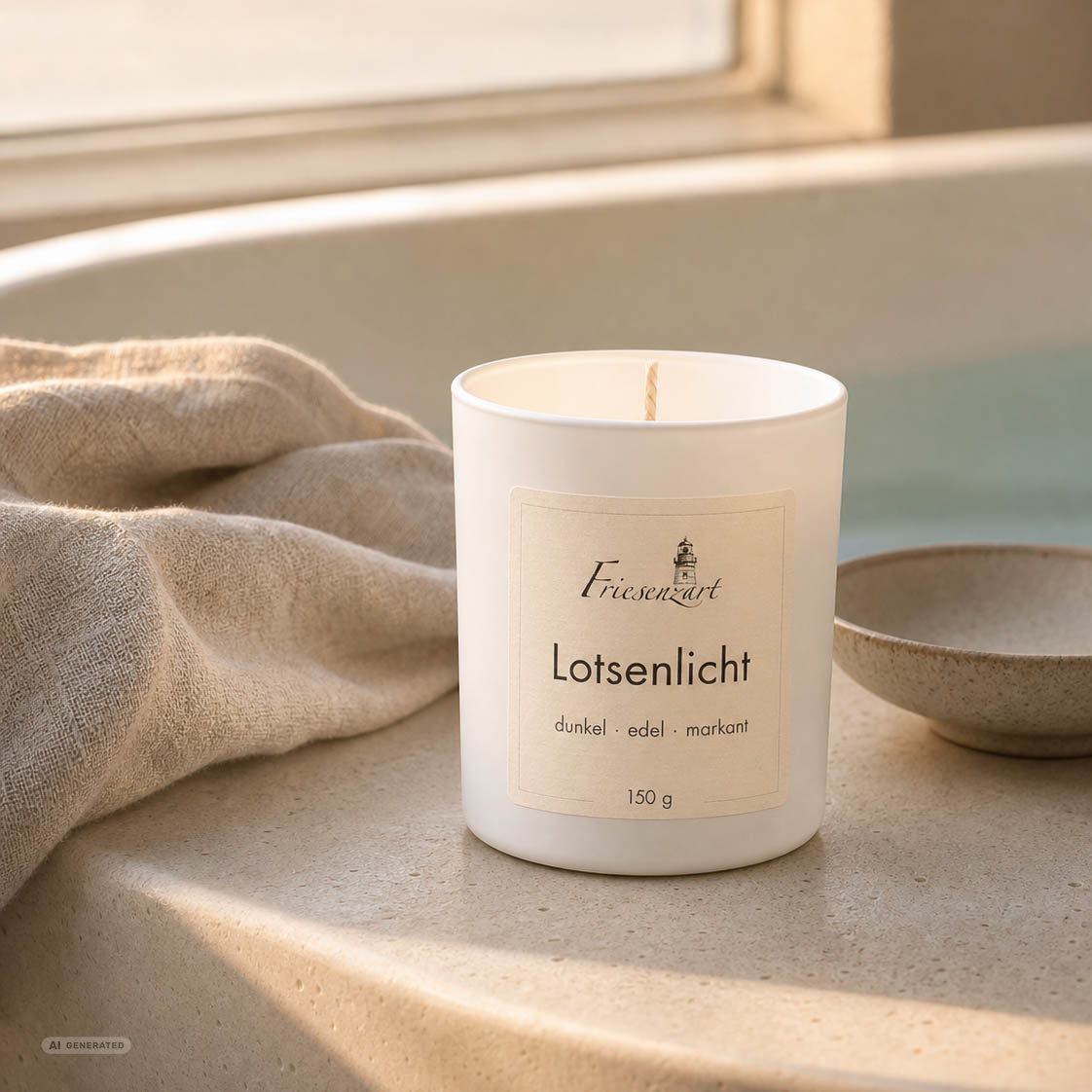 Duftkerze Lotsenlicht dunkel · edel · markant
