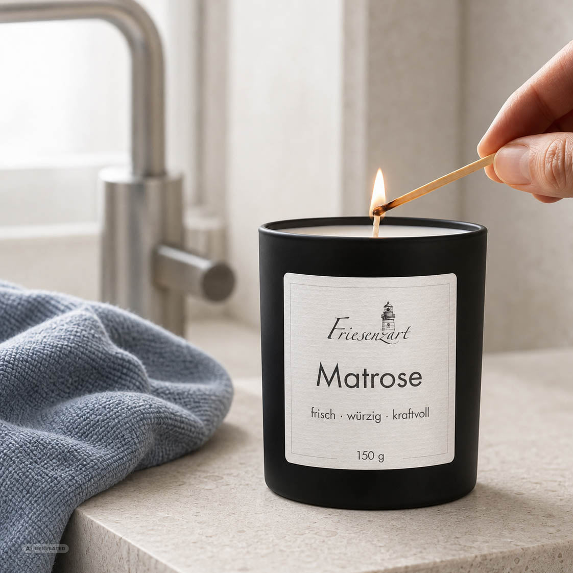Duftkerze Matrose frisch · würzig · kraftvoll