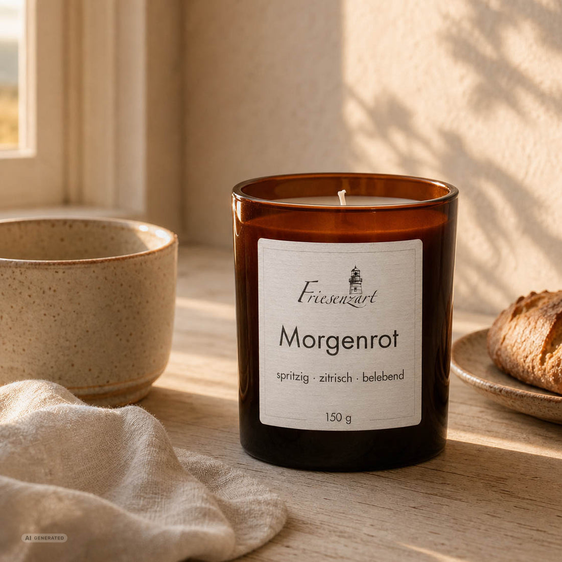 Duftkerze Morgenrot spritzig · zitrisch · belebend