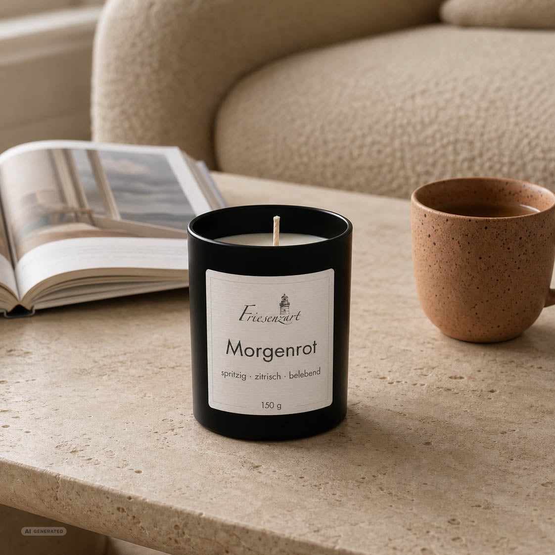 Duftkerze Morgenrot spritzig · zitrisch · belebend