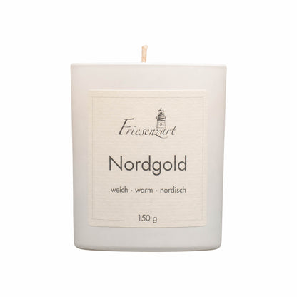 Duftkerze Nordgold weich · warm · nordisch