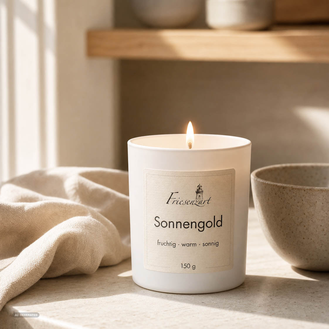 Duftkerze Sonnengold fruchtig · warm · sonnig