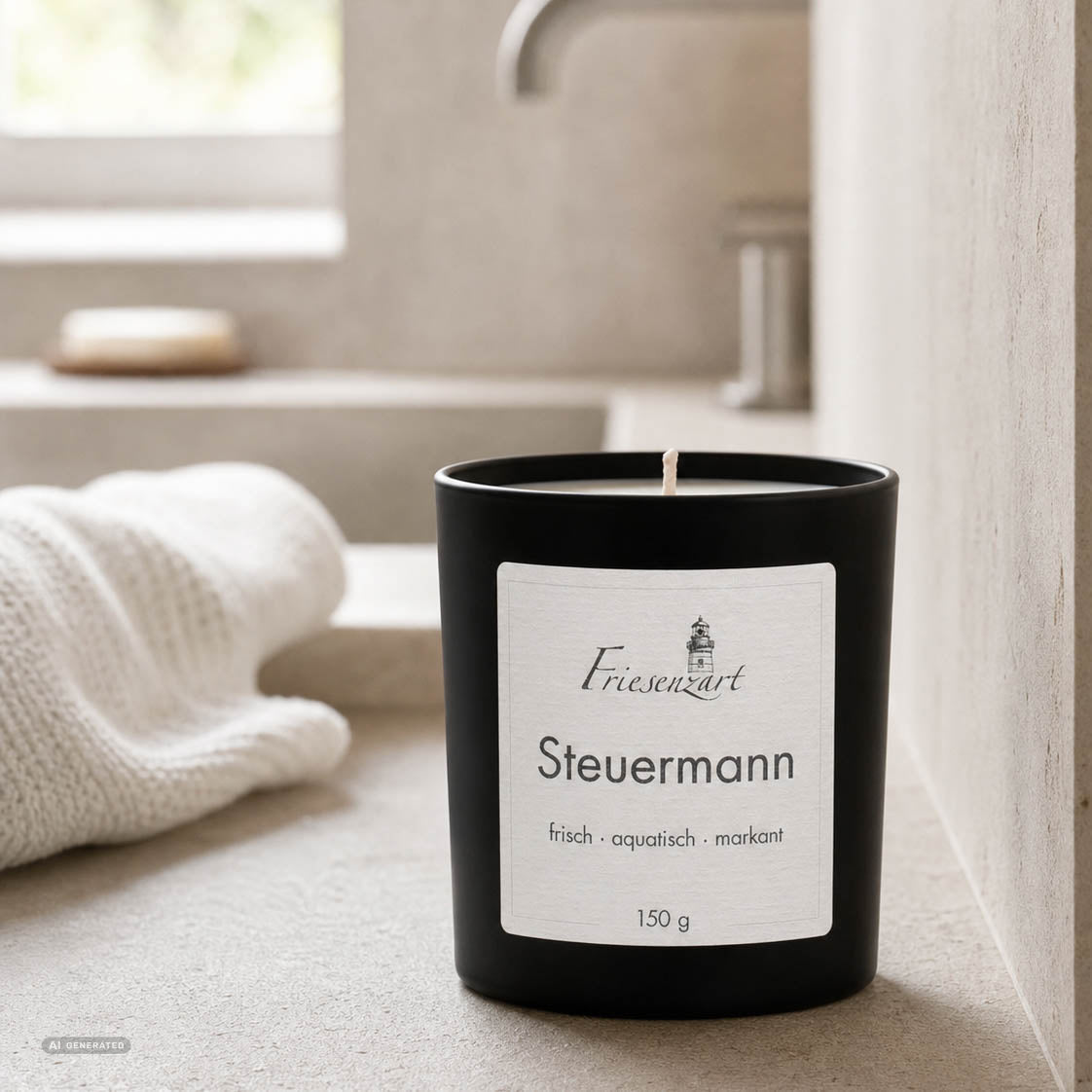 Duftkerze Steuermann frisch · aquatisch · markant