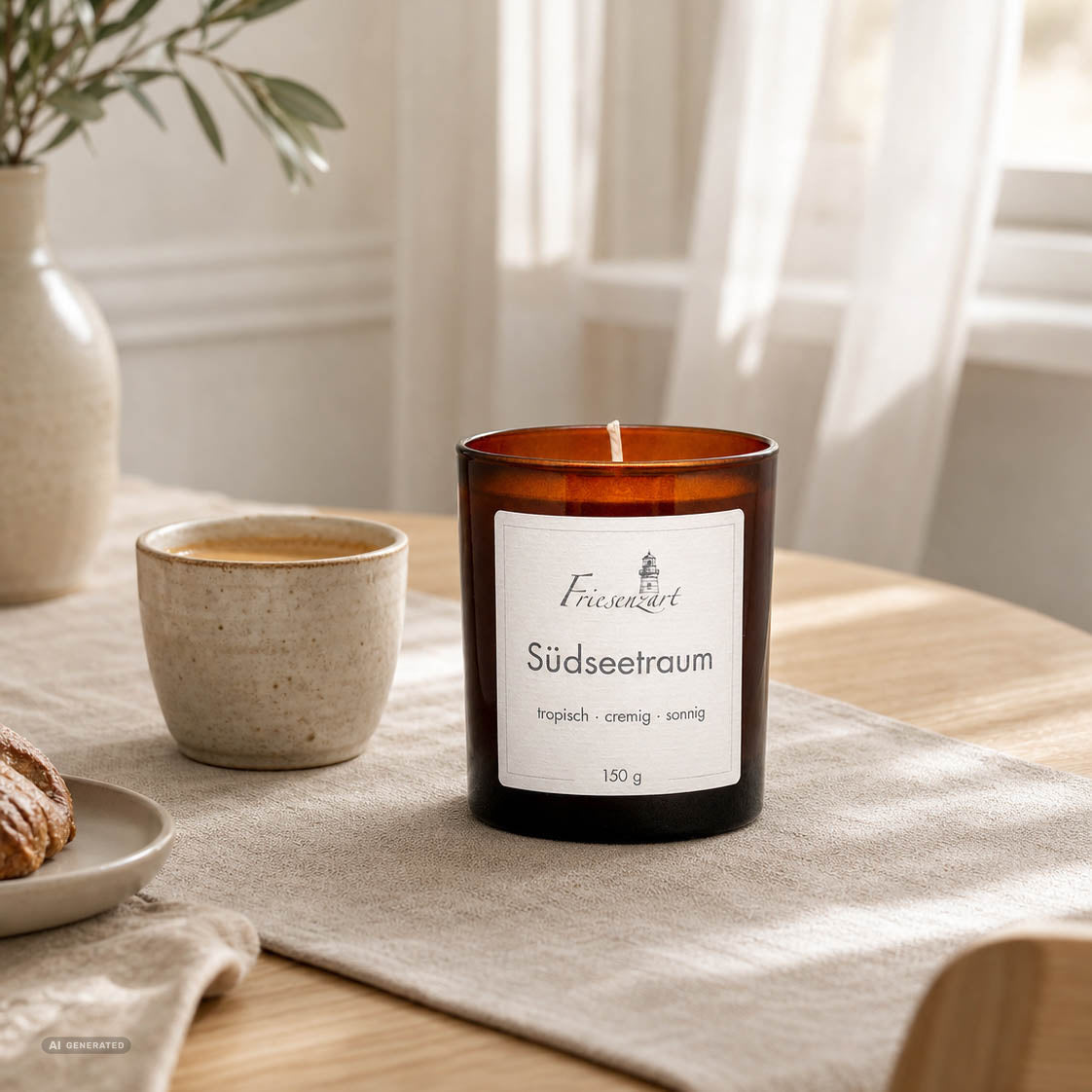 Duftkerze Südseetraum tropisch · cremig · sonnig