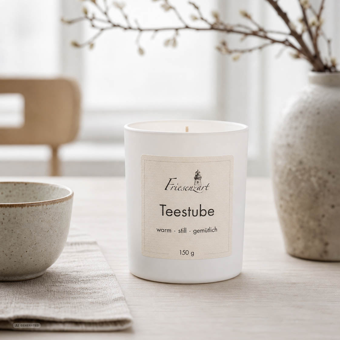 Duftkerze Teestube warm · still · gemütlich
