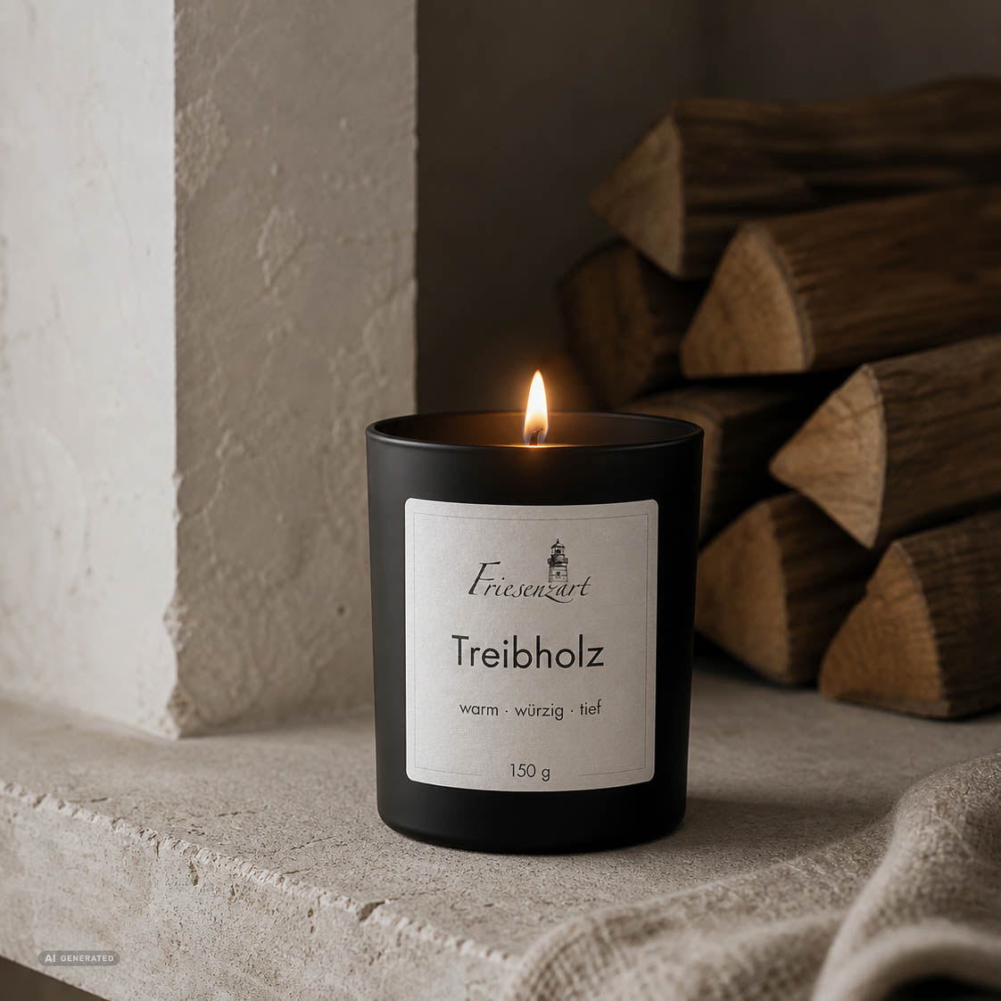 Duftkerze Treibholz warm · würzig · tief