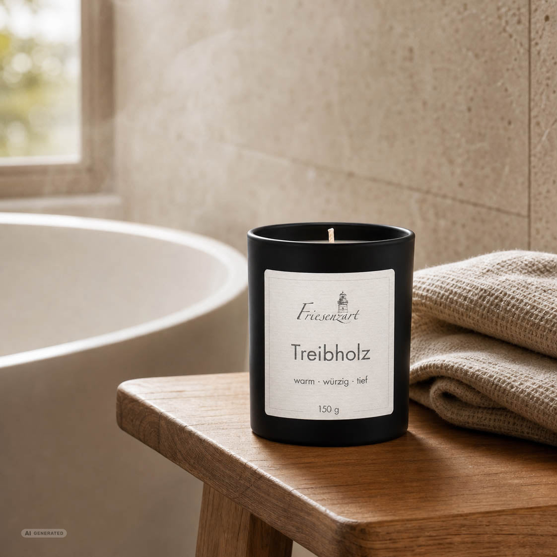 Duftkerze Treibholz warm · würzig · tief