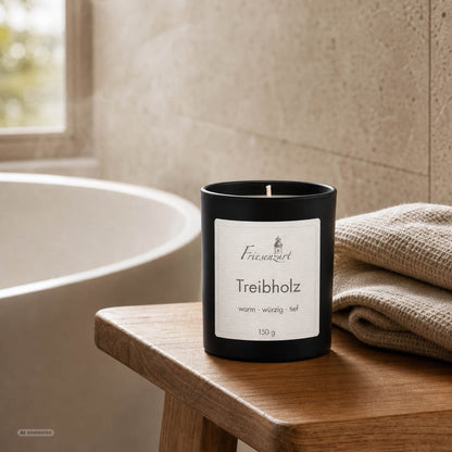 Duftkerze Treibholz warm · würzig · tief