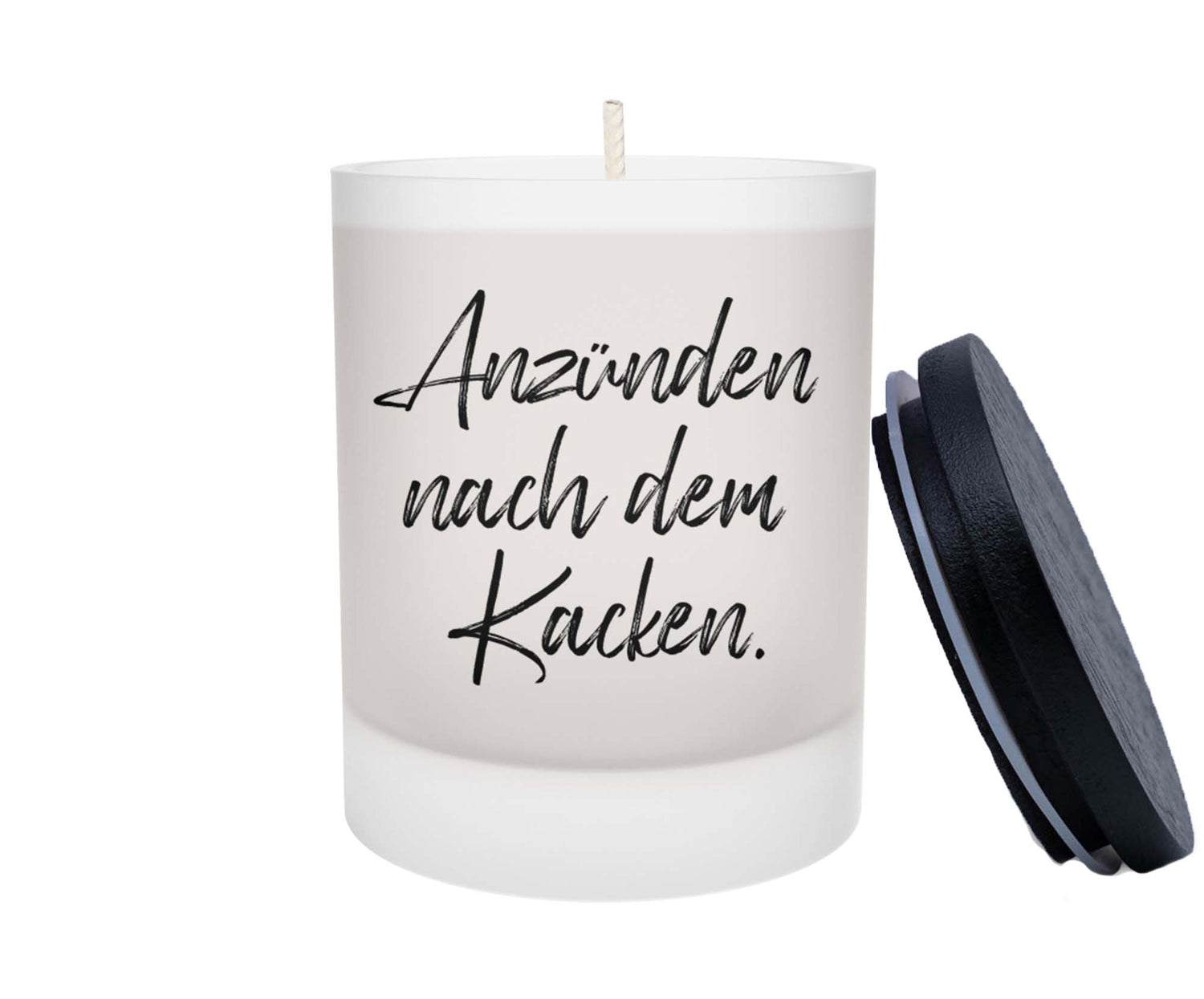 Duftkerze - Anzünden nach dem Kacken