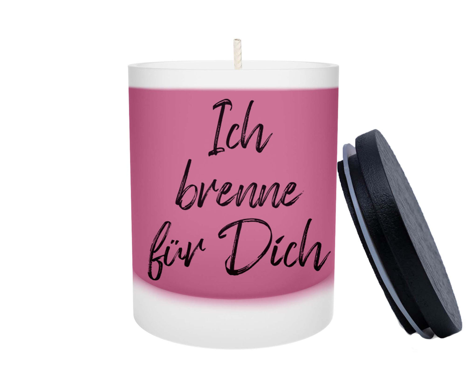 Duftkerze - Ich brenne für Dich