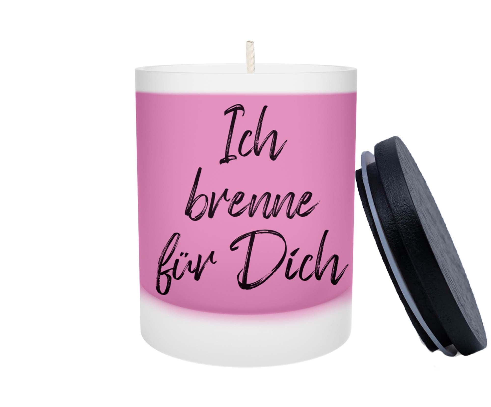 Duftkerze - Ich brenne für Dich