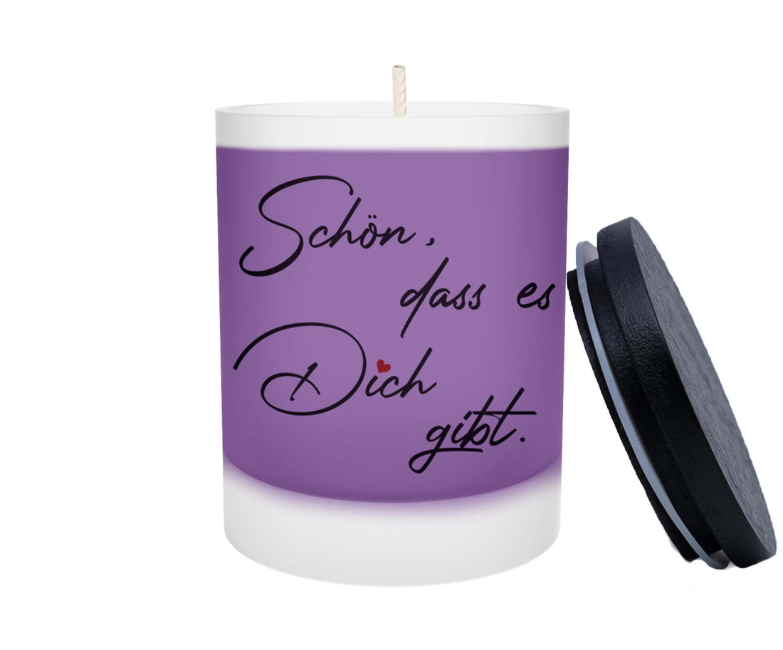 Duftkerze - Schön dass es Dich gibt